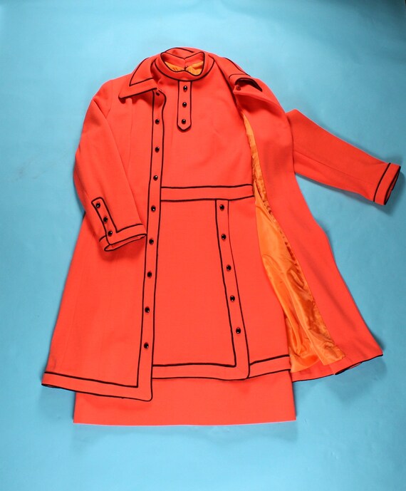 60s Vintage LILLI ANN Dress Coat Set Jacket Size 1