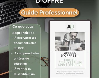 Lectura y análisis de una convocatoria de licitación – Formación profesional en contratación pública (Lectura y análisis de licitaciones públicas – PDF en francés)