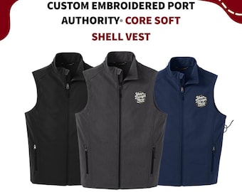 Port Authority® Core Soft Shell Vest - Water-Resistant, Windproof & Breathable - Custom Embroidery Available - Men's And Women's Outerwear