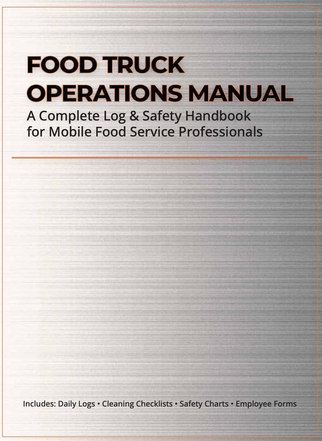 Us Foods Driver Handbook.pdf Food Truck Operations Manual | Printable Logbook & Safety Forms (PDF ...