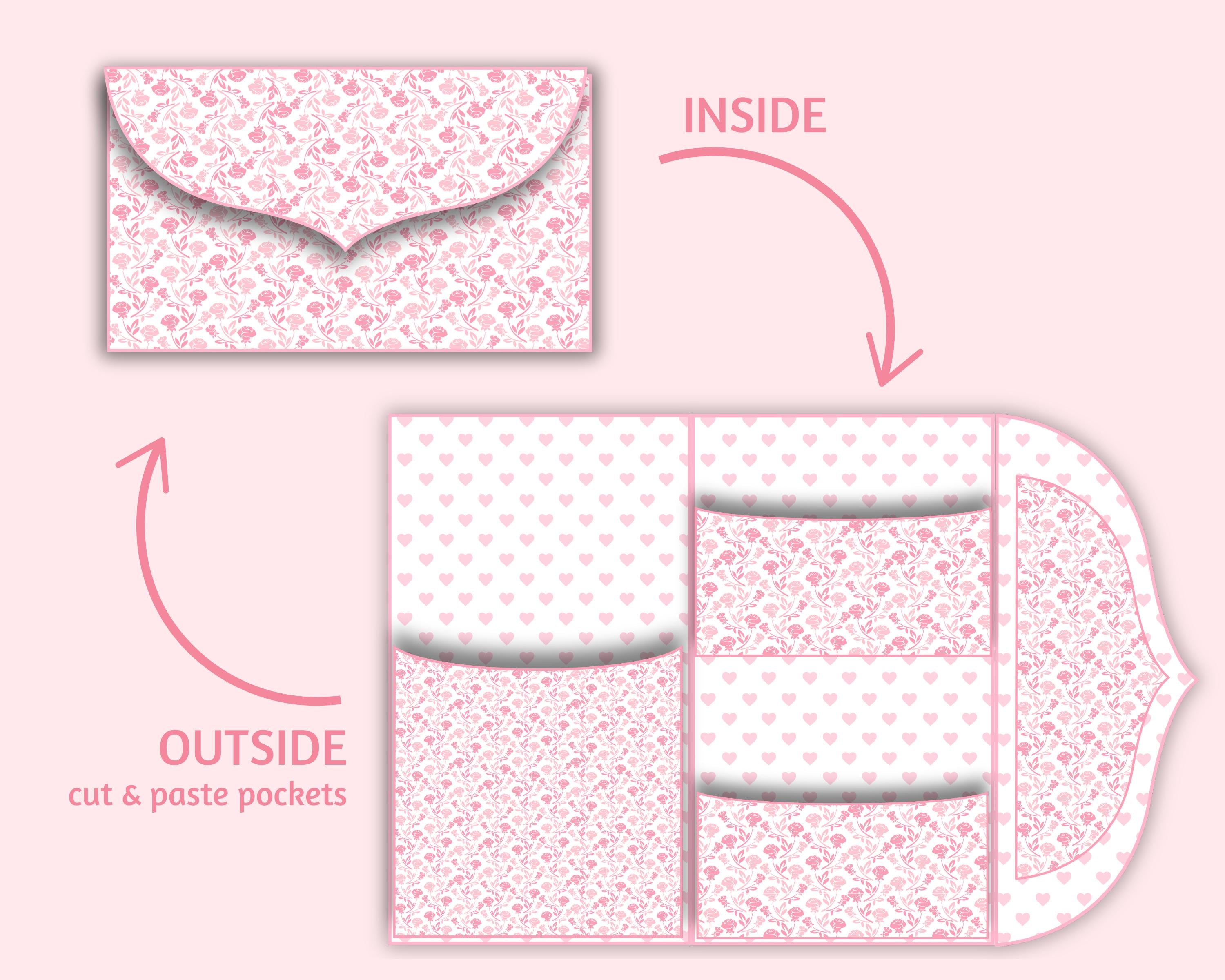 Pink Mini Folio | Simple Junk Journal Kit | Spring Folio | Coquette ...