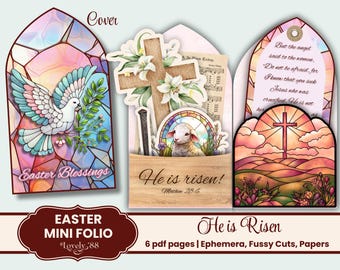 Easter Folio | Christian Junk Journal | Faith Ephemera | Printable PDF