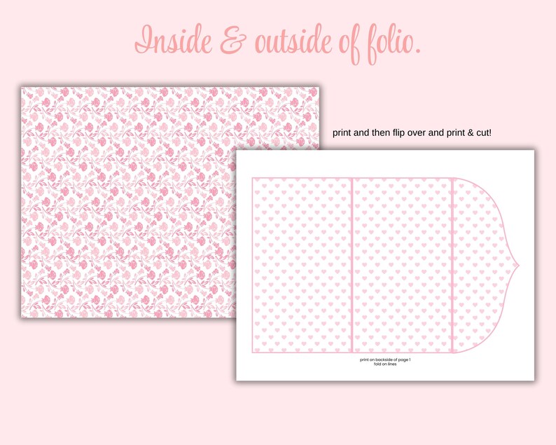 Pink Mini Folio | Simple Junk Journal Kit | Spring Folio | Coquette ...