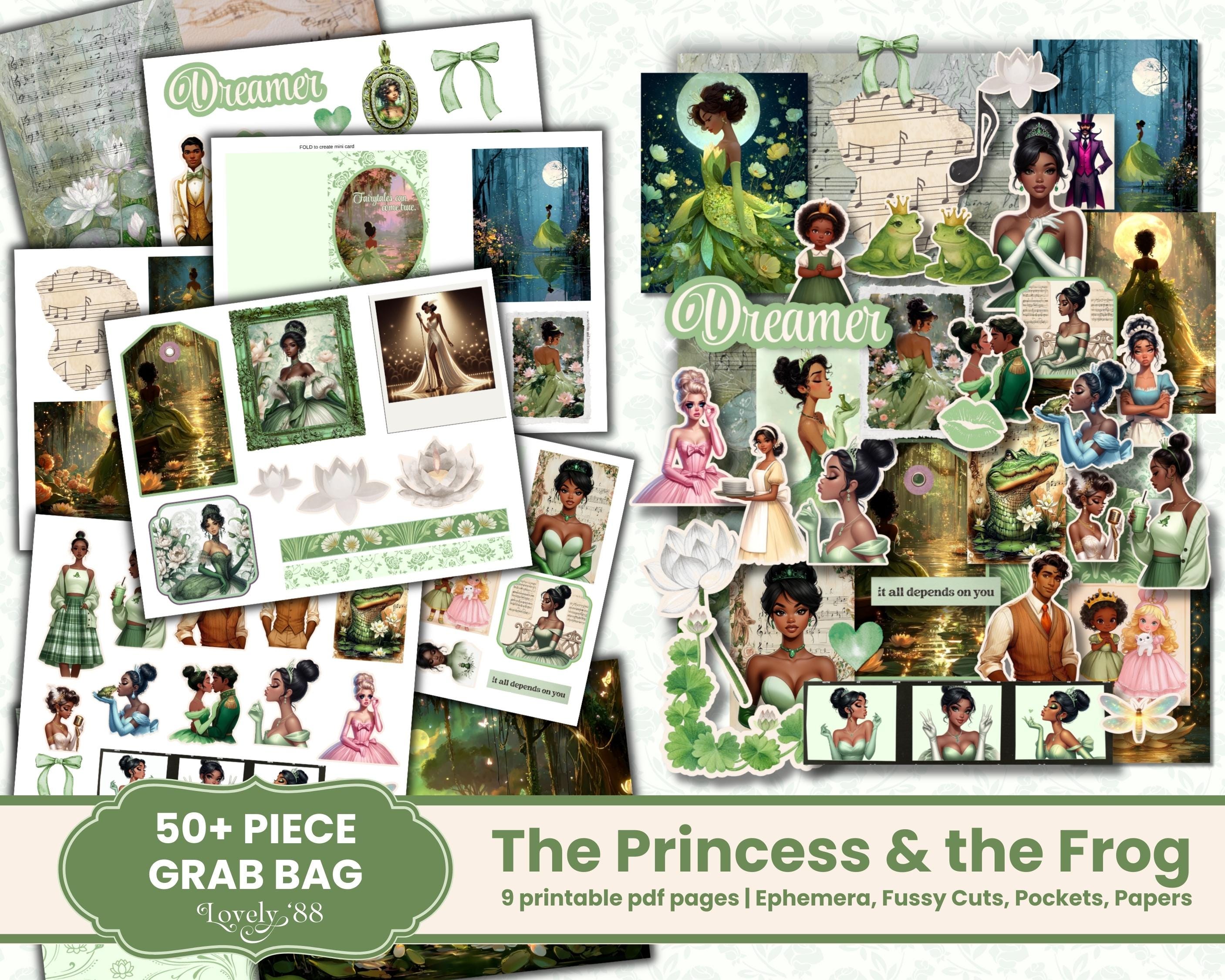 Princess and the Frog Junk Journal Kit | Princess and the Frog Ephemera ...