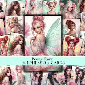 Cartes ATC de fée | Journal des fées | Cartes de voeux fées éphémères, 2,5 x 3,5 | Graphique fantastique, carte d'art fantastique, carte à collectionner d'artiste