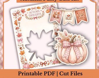 Autumn Fussy Cut Kit | Fall Junk Journal Ephemera | PDF, PNG, Cut Files for Scrapbooking & Collage