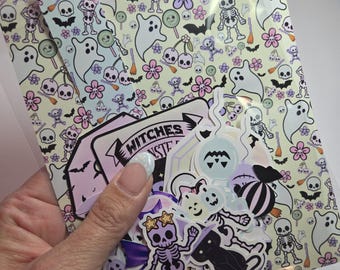 Pastel Halloween Embellishment Kit for Scrapbook and Crafts