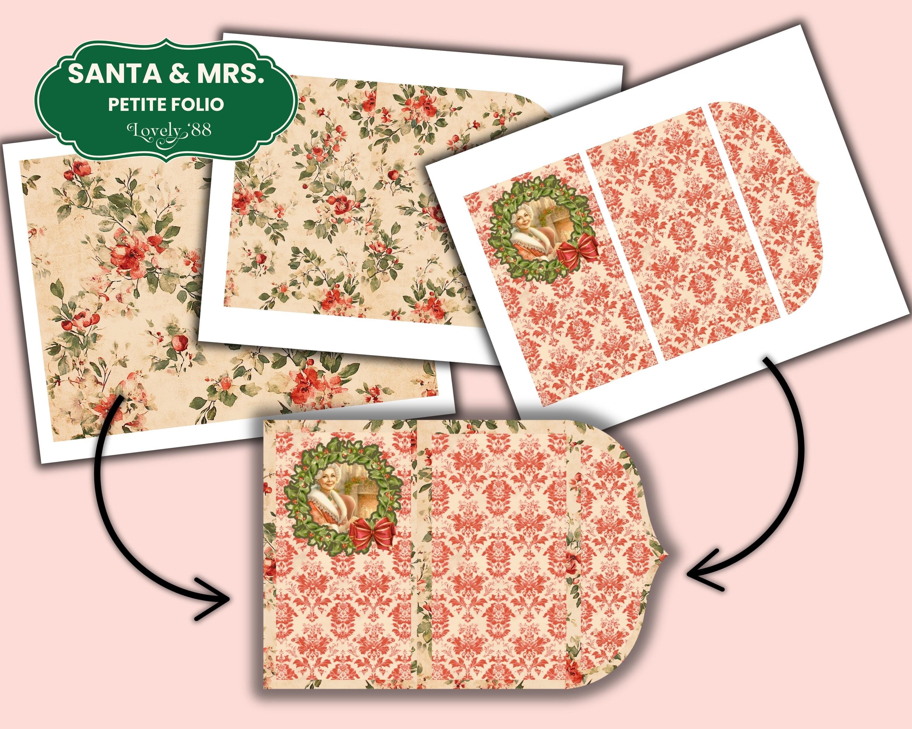Christmas Folio | Santa Junk Journal Kit | Christmas Ephemera Fussy ...