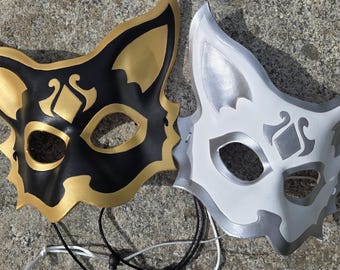Handmade Leather Egyptian Cat Mask