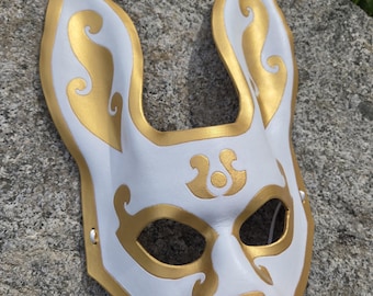Handmade Leather Rabbit Masquerade Mask