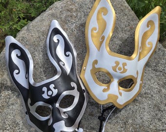 Handmade Leather Rabbit Masquerade Mask