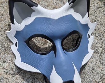 Handmade Leather Fox Mask