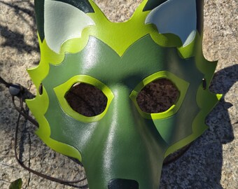 Handmade Leather Fox Mask