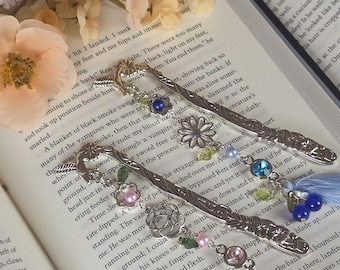 Pink & Blue Garden Bookmark