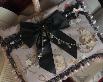 Lolita Gothic Cat shop Book sleeve