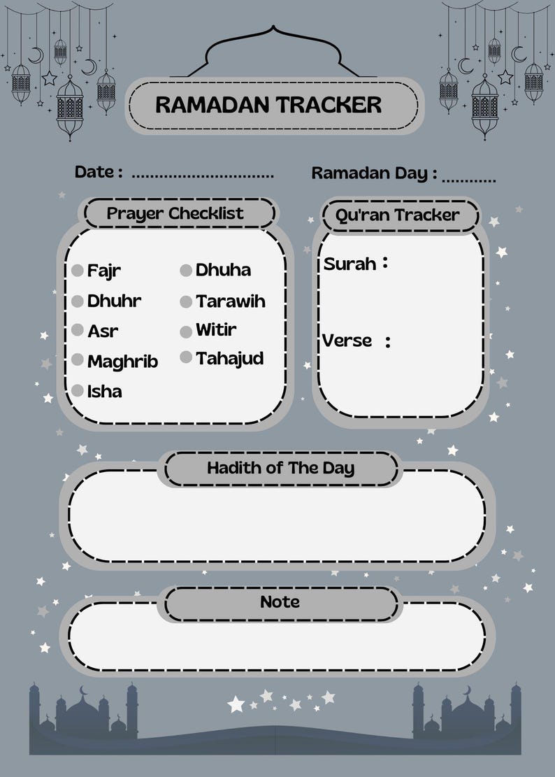 Editable Ramadan Planner 2026 – Digital Journal & Tracker (digital ...
