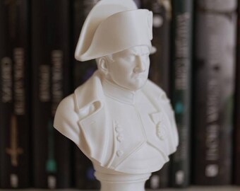 Napoleon Bonaparte Bust | 3D Printed PLA Sculpture, Historical Decor