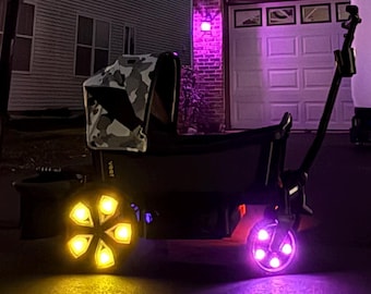 Veer Cruiser Wagon &Roll Stroller LED Wheel Lights With Remote