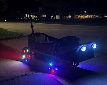Veer Cruiser Wagon LED Headlights Remote Controlled Multiple Mounting Options Stroller Accessory
