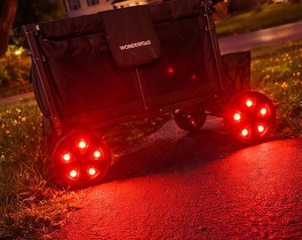 Wonderfold Wagon All Terrain XL Luxe Pro LED Wheel Lights with Remote