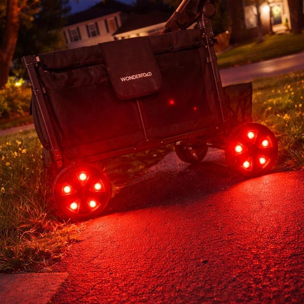 Wonderfold Wagon All Terrain XL Luxe Pro LED Wheel Lights with Remote