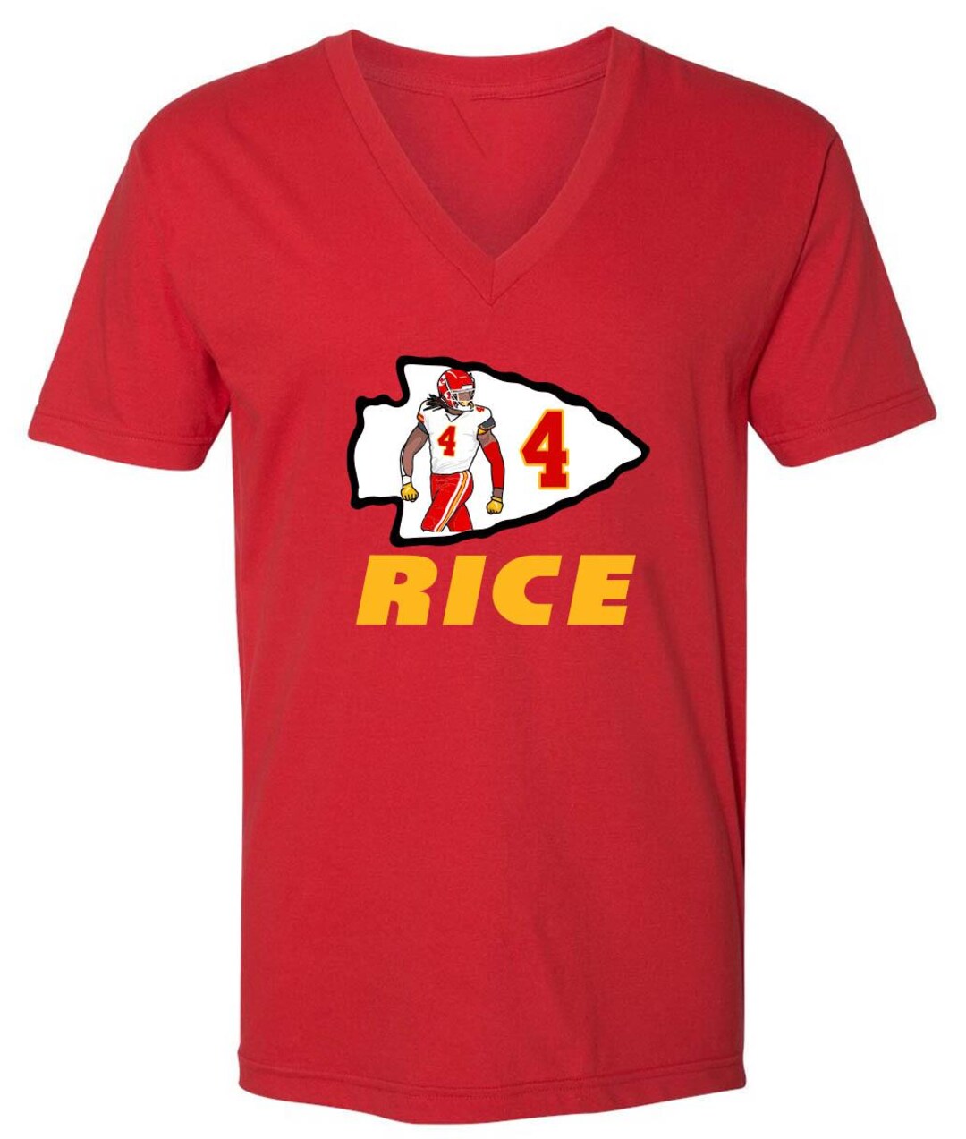 Lambo Logo Rashee Rice Mens V-neck Rashee Rice Chiefs Logo Shirt - Etsy