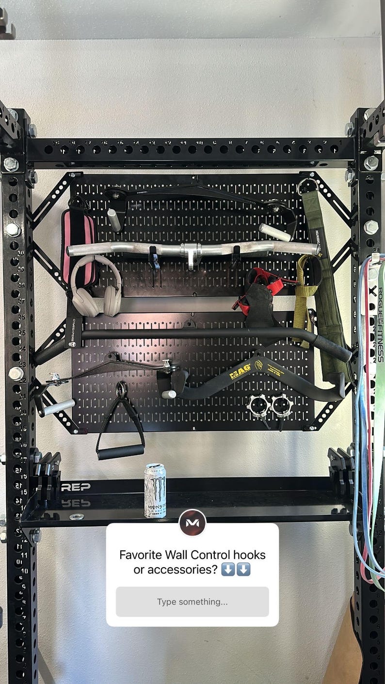 Wall Control Brackets for 3x3 Squat Rack | Fits Rogue & REP Racks ...