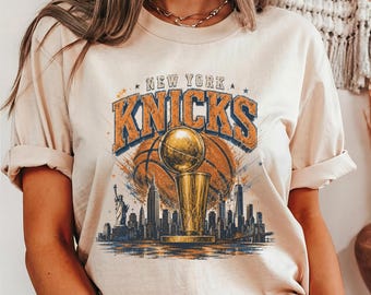 New York Basketball Skyline Championship Shirt,Vintage New York Knicks Fan Sweater,Game Day Youth Toddler baby sports gift,knicks finals tee