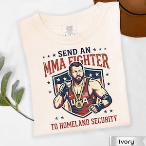 Markwayne Mullin Shirt,Send an MMA Fighter to Homeland Security Tee,Political Activist Apparel,Patriot Gift Tee,Pro Trump 2026 Graphic shirt