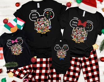 Custom Disney Family Christmas 2026 Shirt Sweatshirt,Personalized Disney Character Christmas Shirt,Disney Trip 2026,Very Merry Xmas,Gift Top