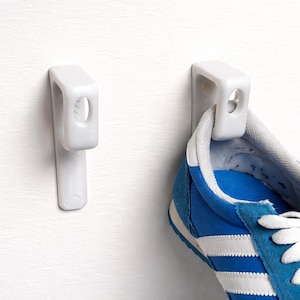 3D Printed Wall Shoe Hooks – Minimalist Trainer & Boot Organizer