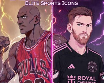 Pack de Avatares Leyendas Deportivas | 400 Avatares Gaming | Pack de Fotos de Perfil de Atletas Profesionales | Imágenes de Perfil