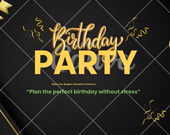 Zestaw do planowania przyjęć urodzinowych (bezstresowy szablon do planowania przyjęć dla dzieci)