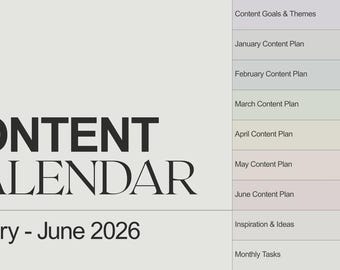 Social Media Planner Notion Template | Content Calendar & Organizer