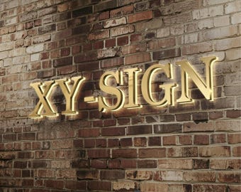 Custom 3D LED Backlit Business Sign, Halo Lit, Commercial Signage