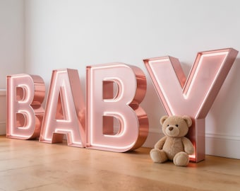 Custom LED 3D Illuminated Sign, Personalized Light Decor for Festivals, Parties & Commercial Spaces