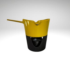 Mustard Yellow Small Copco Sauce/Butter Warmer, Shipping Included