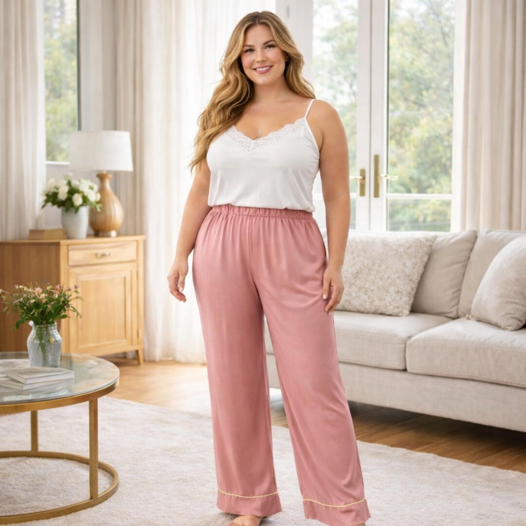 Plus Size Pajama Pants Sewing Pattern PDF Curve Friendly - Etsy