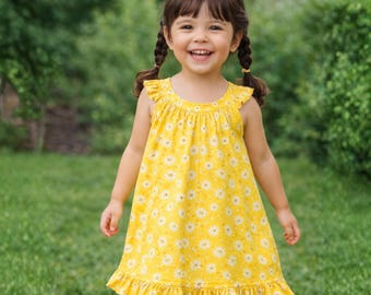 Girls Dress Sewing Pattern PDF Download