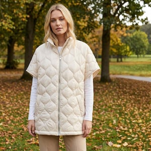 Gesteppte Weste Umhang Schnittmuster PDF für Frauen | Anfängerfreundlich