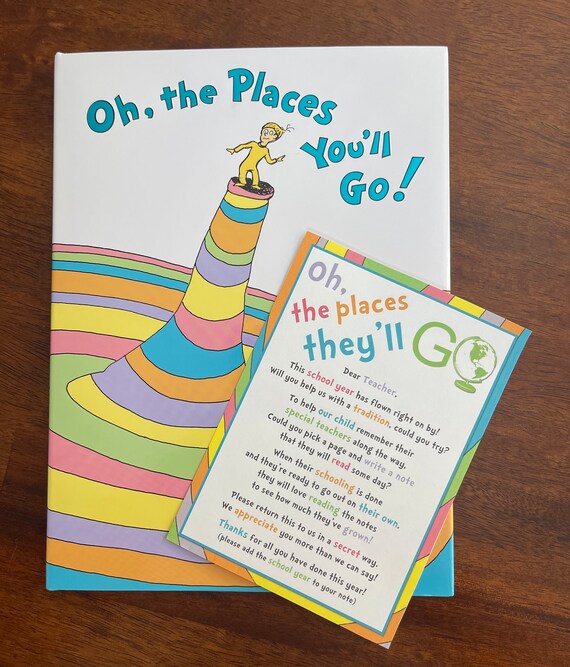 Oh the Places You'll Go Instruction Letter for Teachers to Sign