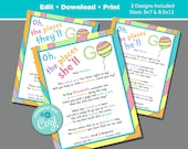 Oh the Places You'll Go Instruction Letter for Teachers to Sign Book Kindergarten End of Year Gift Edit in Corjl Download and Print Balloon