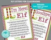 Christmas Elf Letter for Classroom Elf, Goodbye Letter to Edit Instantly in Corjl, Download and Print, Editable Elf Letter, 8.5"x11" Size