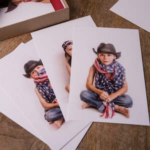 4 juillet de voeux cartes postales lot de 12 en papier Craft en boite - Unique en série limitée, impressions numériques - Made in USA