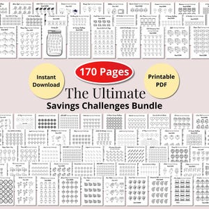Desafíos para ahorrar dinero / Paquete de seguimiento imprimible / Carpeta de presupuesto, planificador financiero, sistema de sobres para efectivo (PDF)