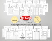 Reading Planner Journal | Printable Tracker & Reading Log Template | Digital Download for Book Lovers