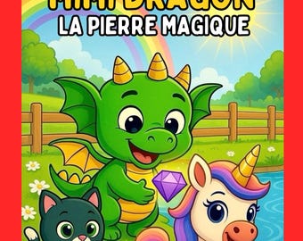 Mimi Dragon: La Pierre Magique - Story, Coloring & Activity Book