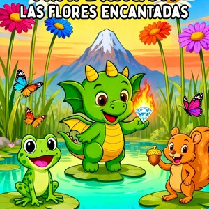 Mimi Dragon Coloring Book – Las Flores Encantadas, Kids Activities (PDF)