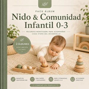 Montessori-Paket Nido + Kindergemeinschaft | PDF Englisch | AMI-Album 0-3 |