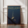 Luxury Sailboat Wall Art Print, Nautical Old Money Poster, Coastal Navy Decor, Unframed